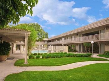 Beautifully landscaped courtyards